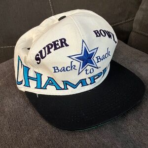 Back to back Super Bowl 28 champions Dallas cowboys hat